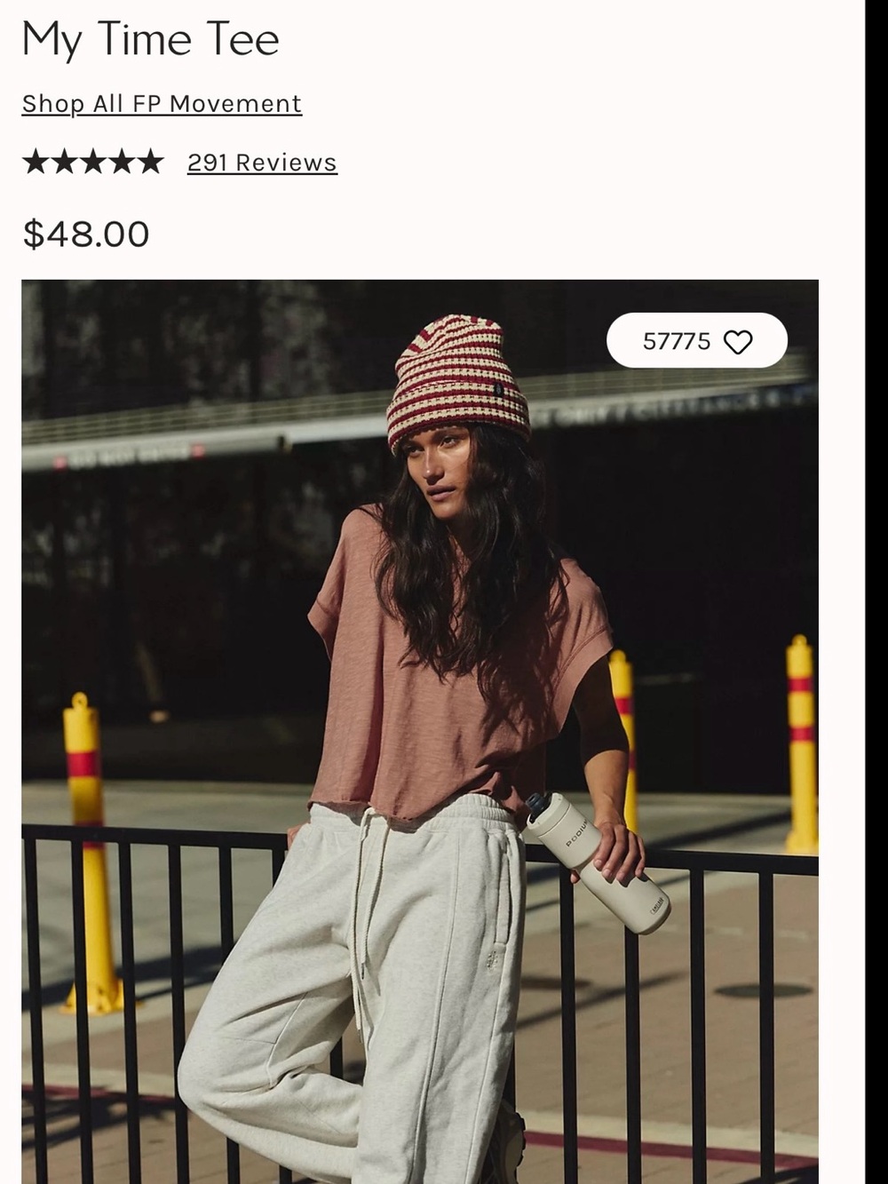 NWOT FP Movement by Free People- My Time Tee